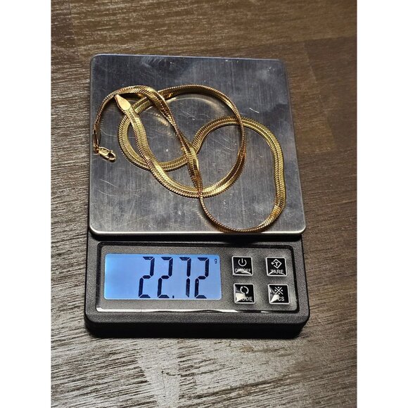 1/20 14K Plated 925 Sterling Silver Necklace 20" 22.72g - Picture 2 of 2